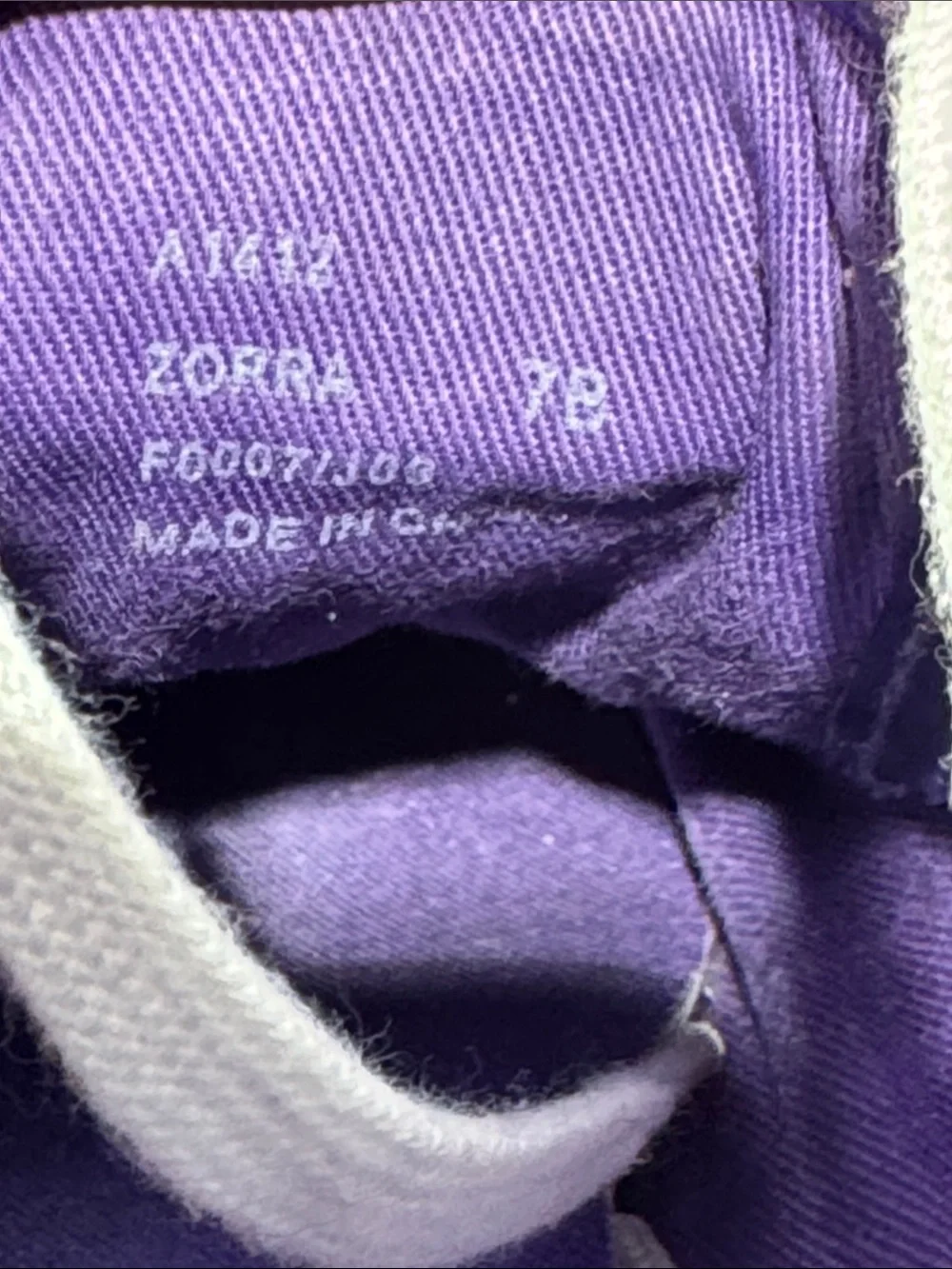 Coach Women's Signature Canvas Sneakers with Purple Trim and White Soles